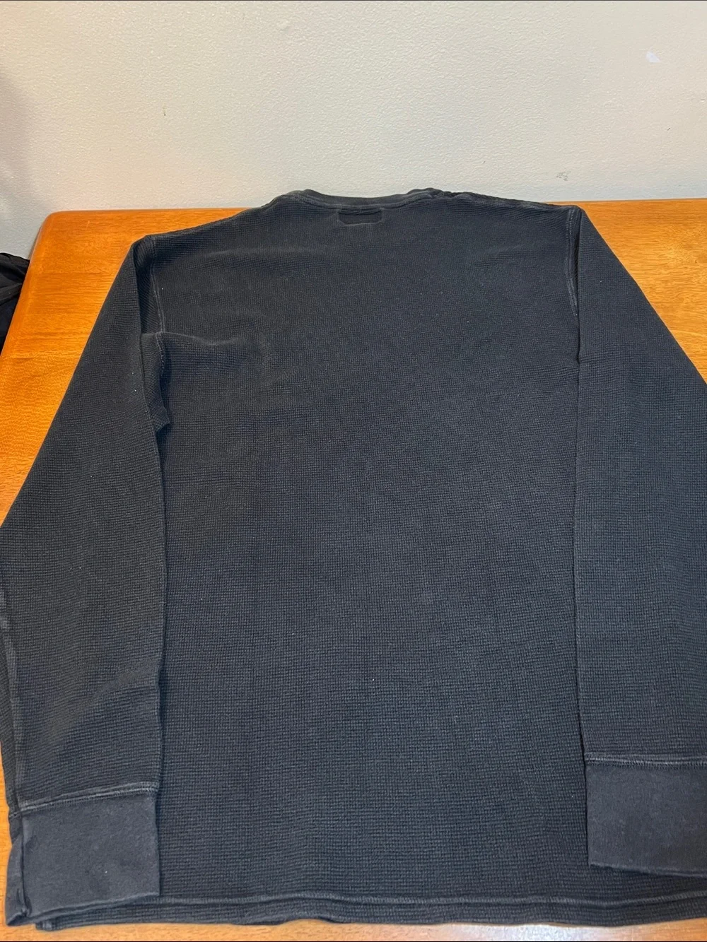 Polo by Ralph Lauren Navy Waffle-Knit Crewneck with Red Trim Size LARGE